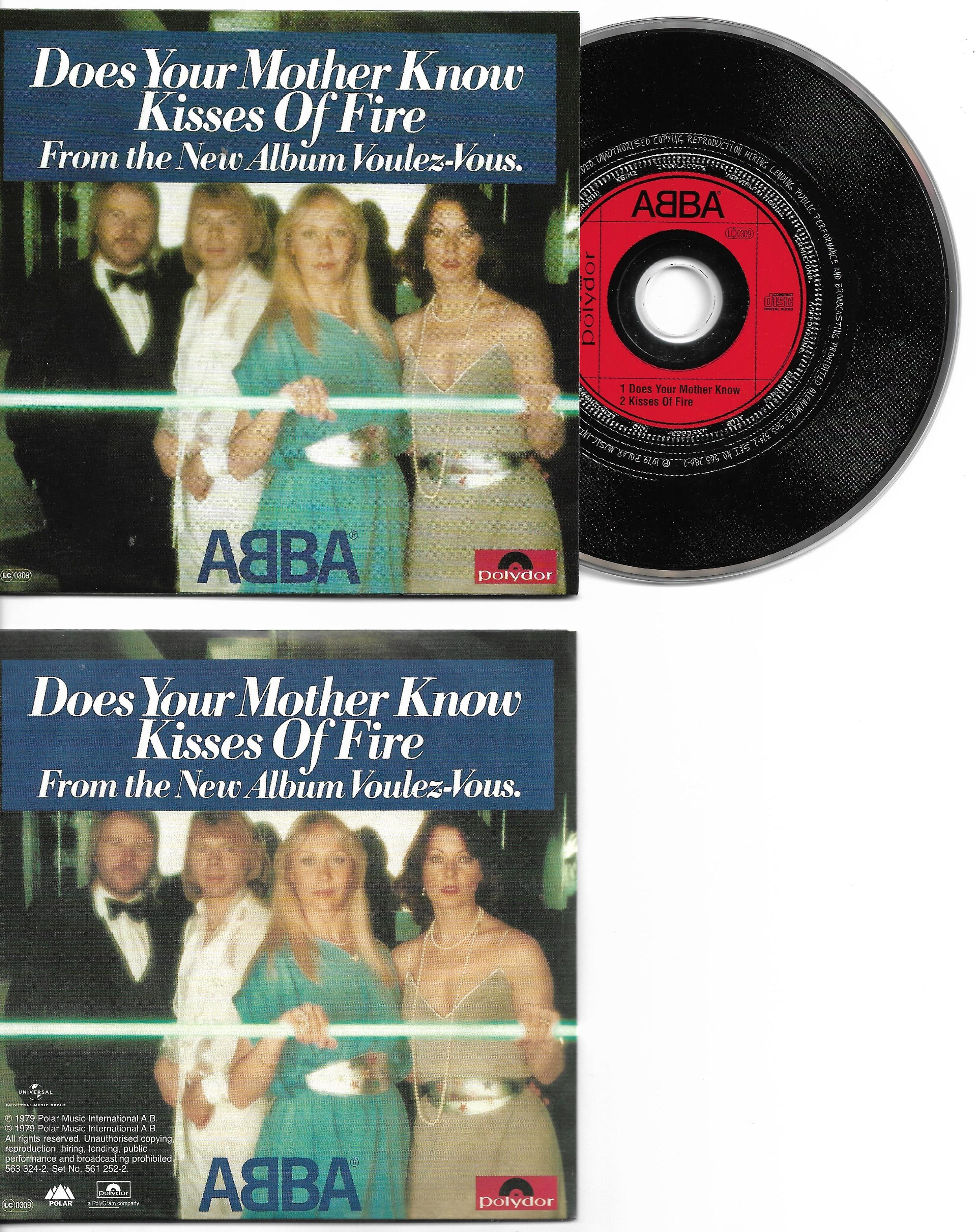 ABBA - Does Your Mother Know 2-track Card Sleeve