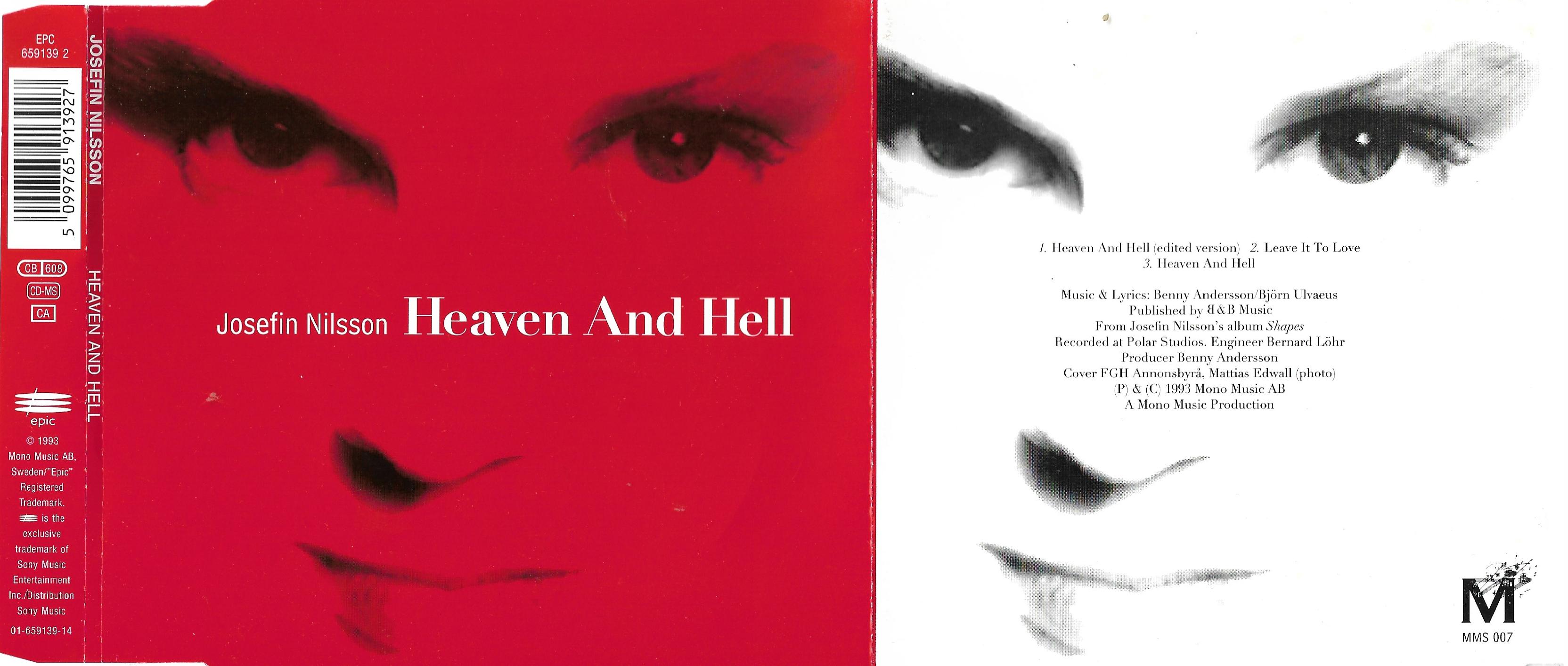 ABBA - Josefin NILSSON - Heaven And Hell 3-track Jewel Case