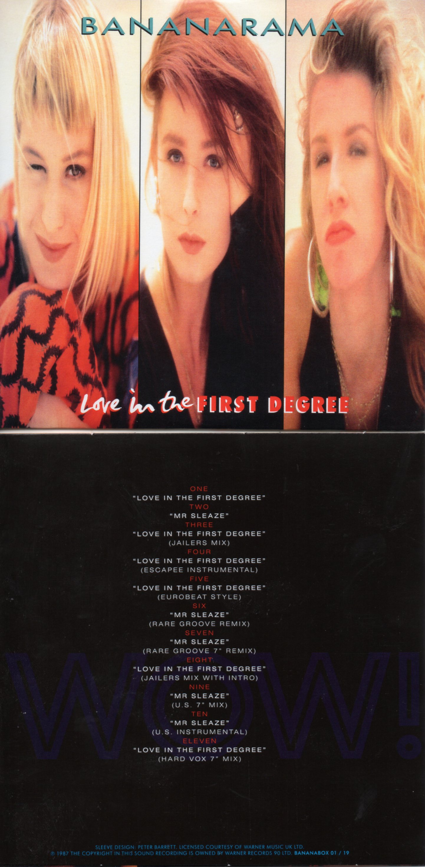 BANANARAMA - Love In The First Degree (1987 11-track Card Sleeve)