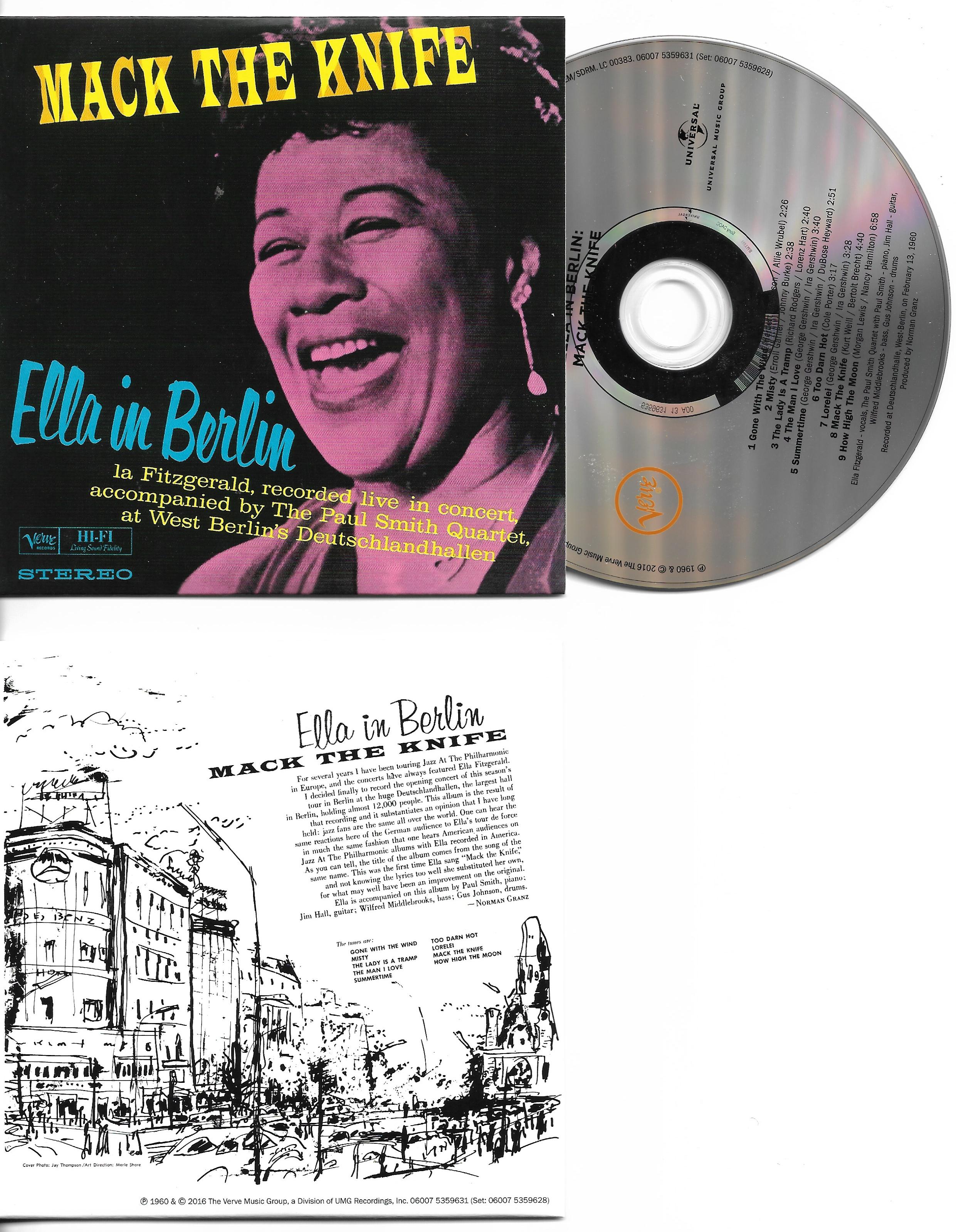 Ella FITZGERALD - Mack The Knife : Ella In Berlin | Mini Lp Replica Card Sleeve | 9-track