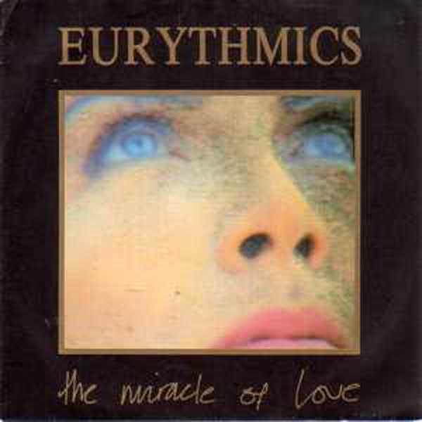 EURYTHMICS - The Miracle Of Love Yellowish Sleeve