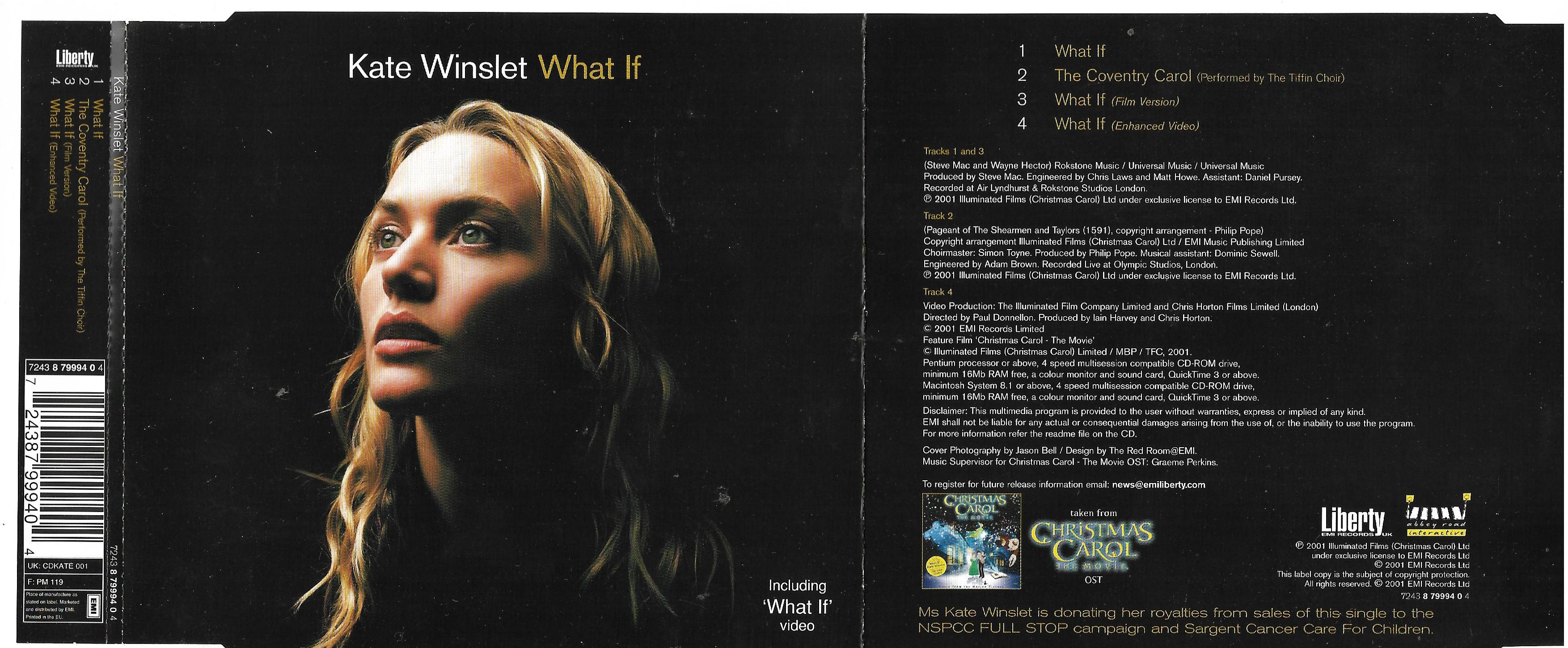 Kate WINSLET - What If 4 Tracks Jewel Case