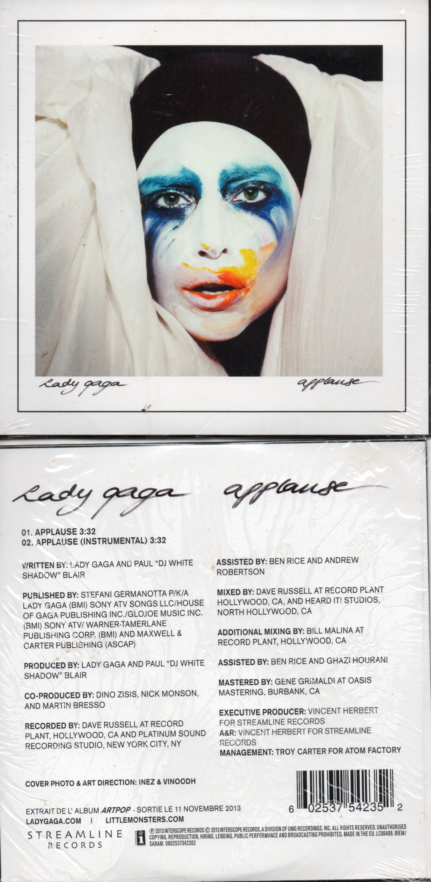 Lady GAGA - Applause - 2-track Jewel Case