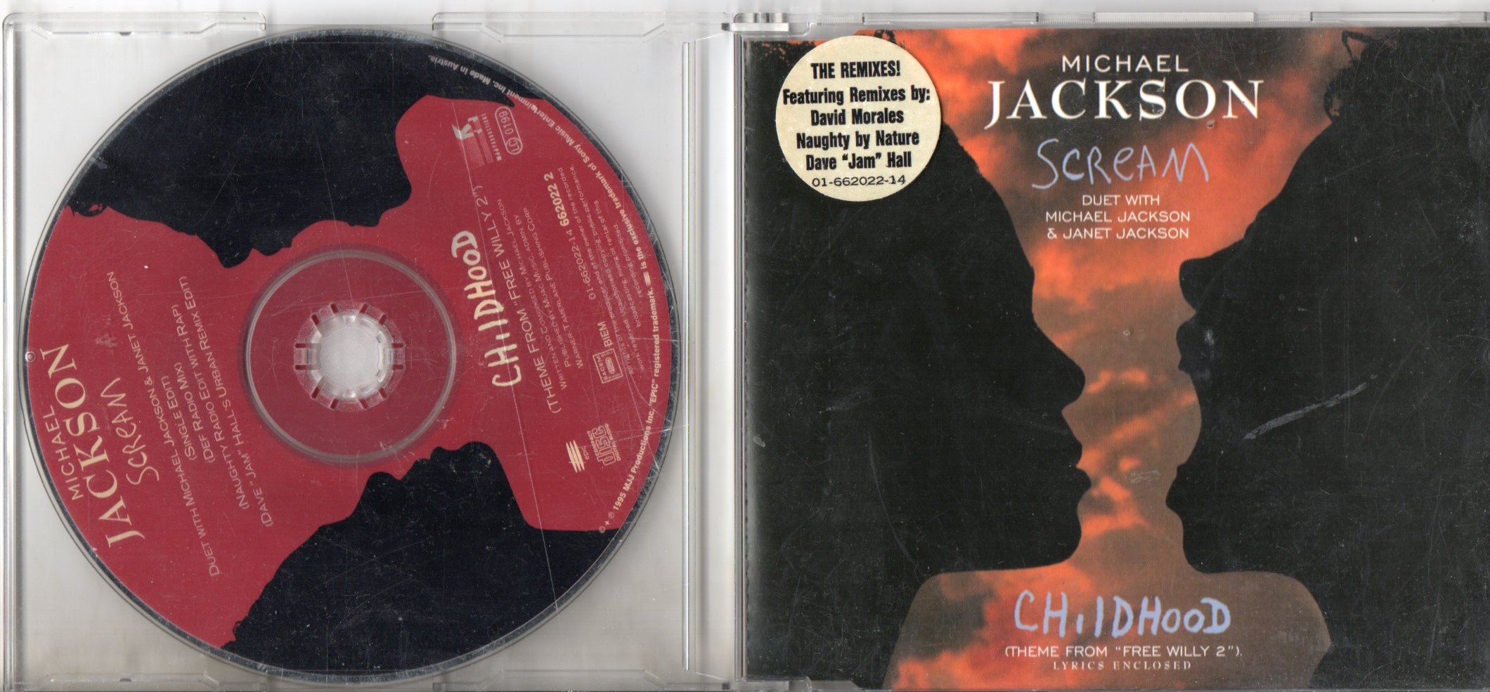 MICHAEL JACKSON & JANET JACKSON - Scream 5 tracks jewel case - CD Maxi