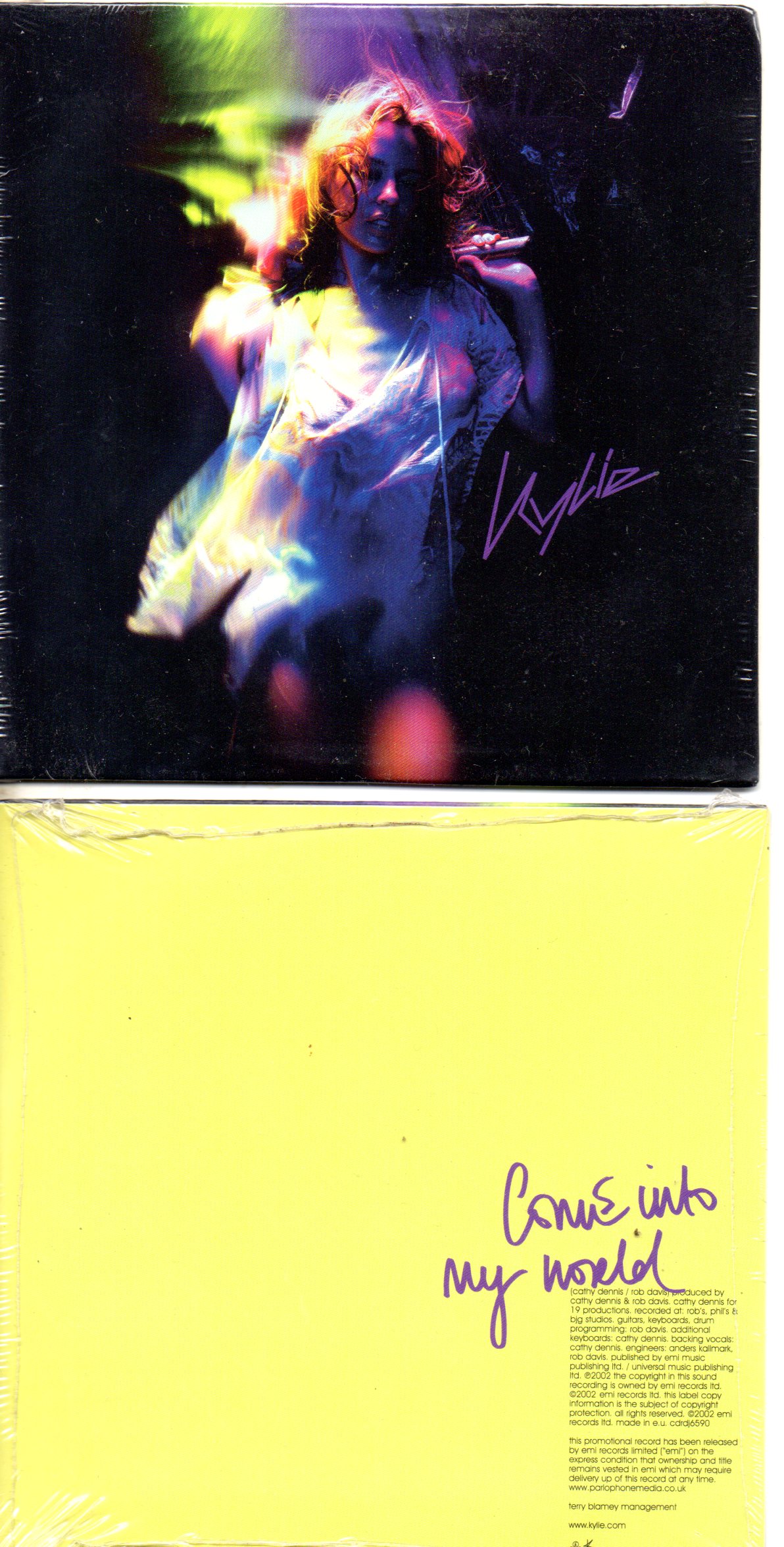Kylie MINOGUE - Come Into My World Promo 1 Track Card Sleeve