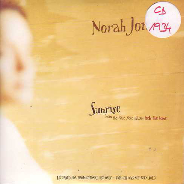 Norah JONES - Sunrise Promo 1-track Card Sleeve