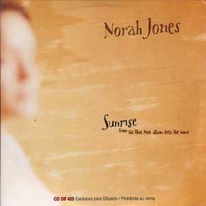 Norah JONES - Sunrise Promo 1 Track Card Sleeve Argentina