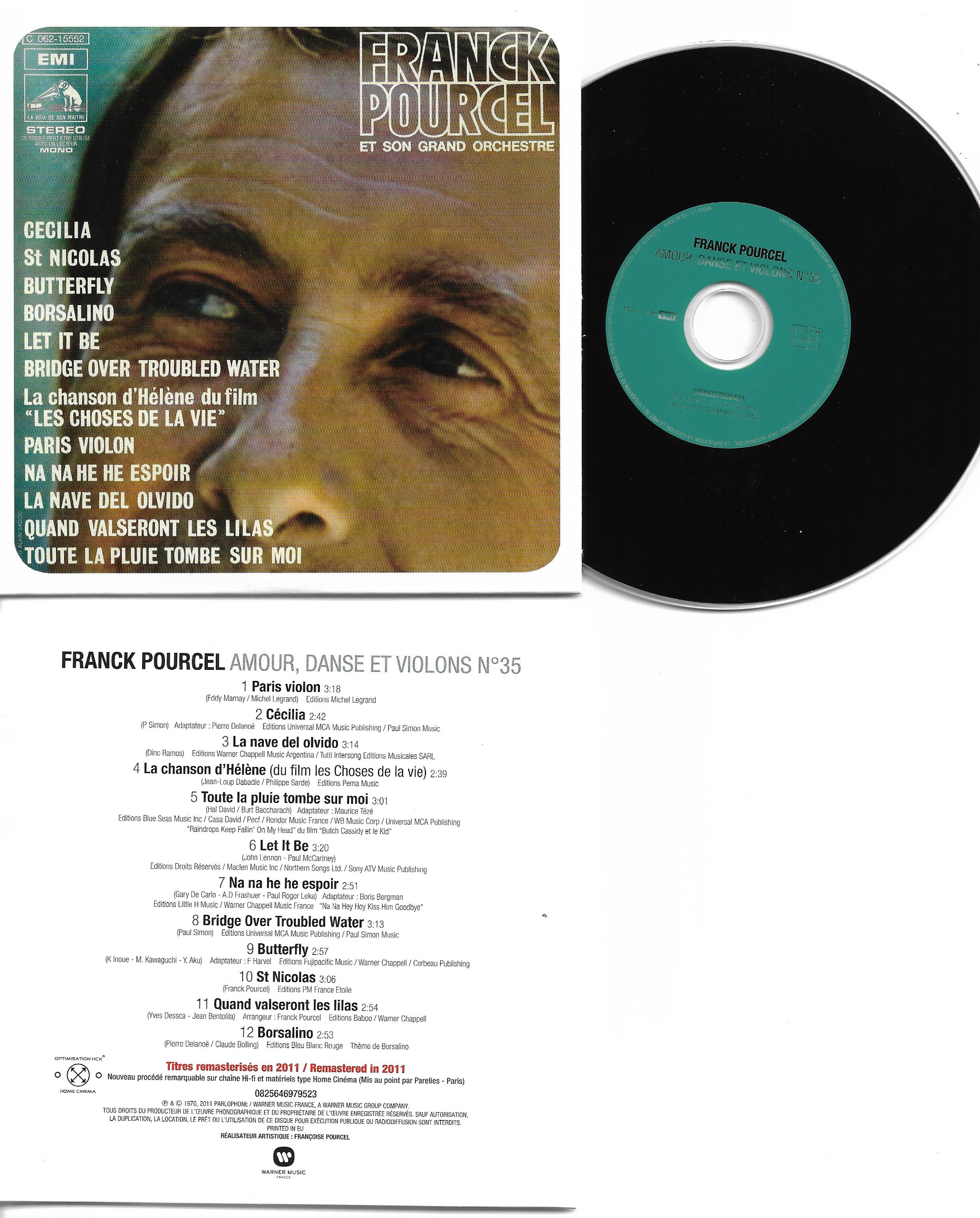 Franck POURCEL - Amour Danse Et Violons N°35 (1970 - Mini Lp Replica - 12-track Card Sleeve)