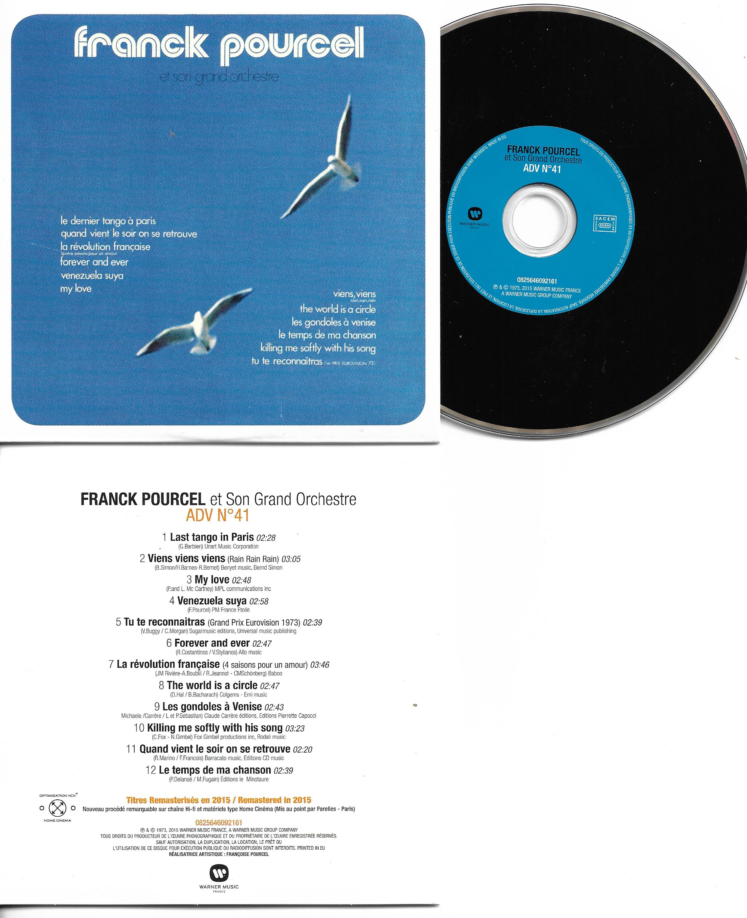 Franck POURCEL - Amour Danse Et Violons N°41 (1973 - Mini Lp Replica - 12-track Card Sleeve)