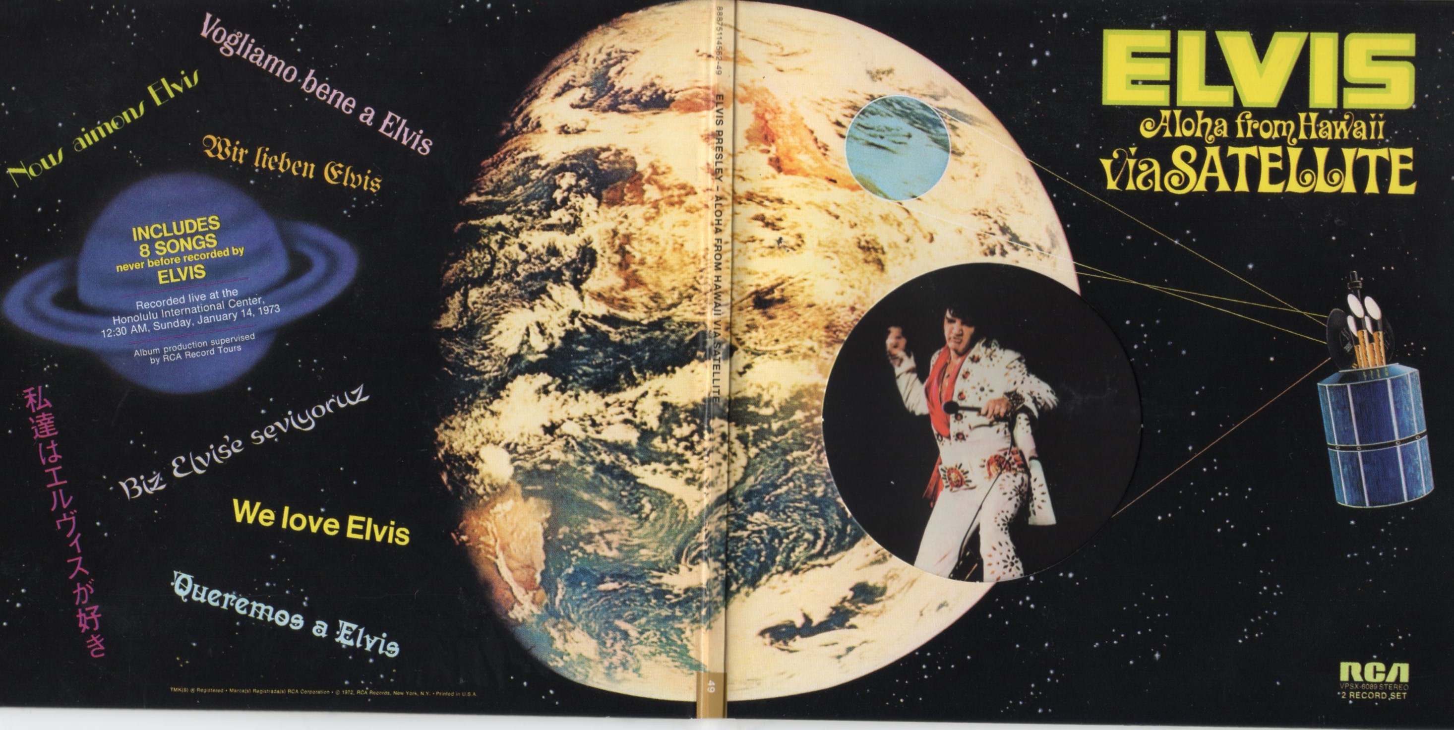 Elvis PRESLEY - Aloha From Hawaii Via Satellite (1973 - Mini Lp Gatefold Replica -29-track Card Sleeve)