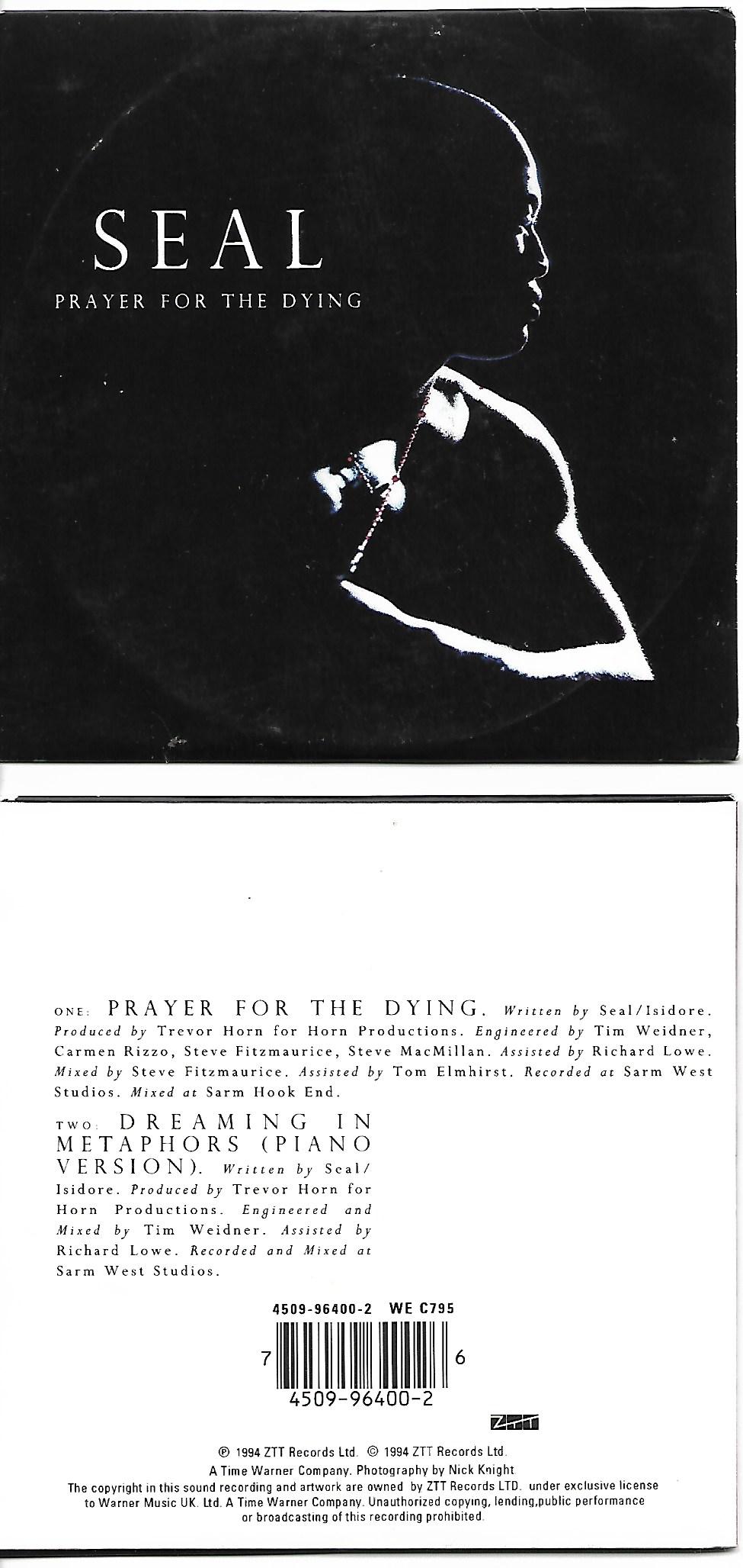 Seal - Prayer For The Dying 2 Tracks Card Sleeve