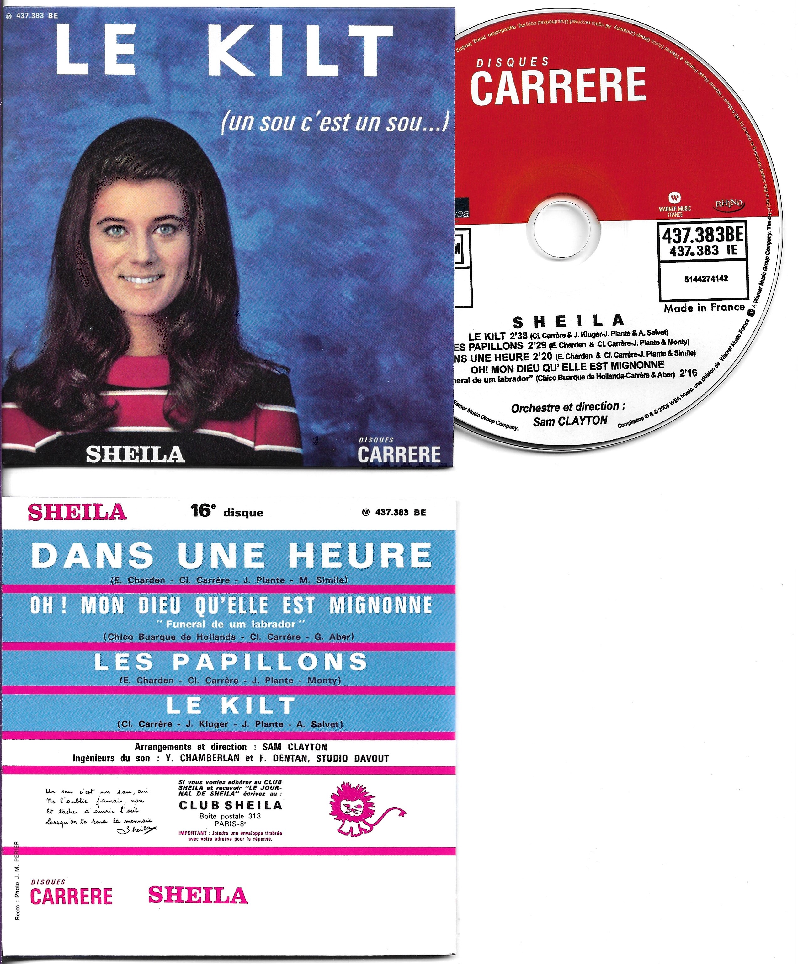 SHEILA - Le Kilt 4-track Card Sleeve