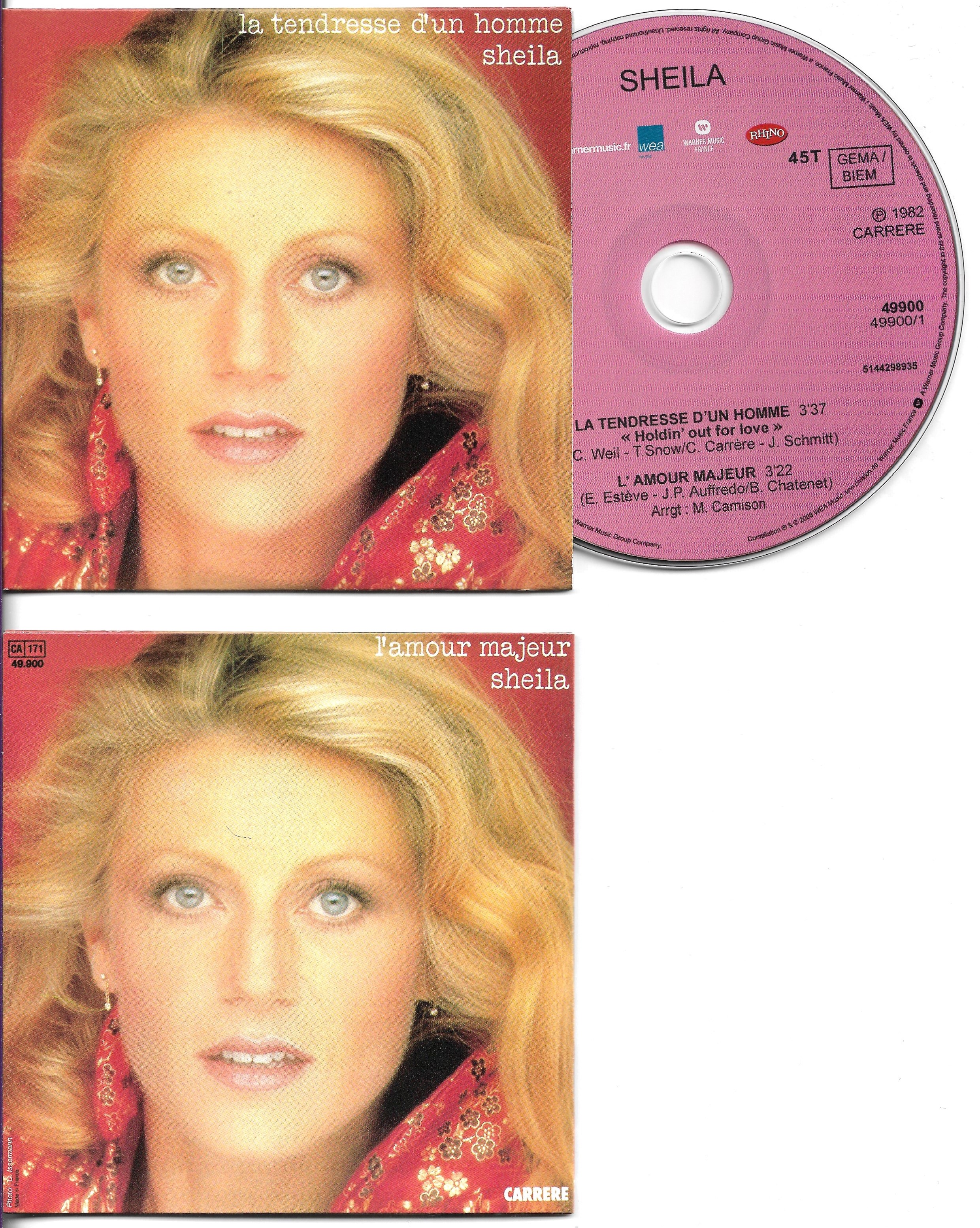 SHEILA - La Tendresse D'un Homme 2-track Card Sleeve