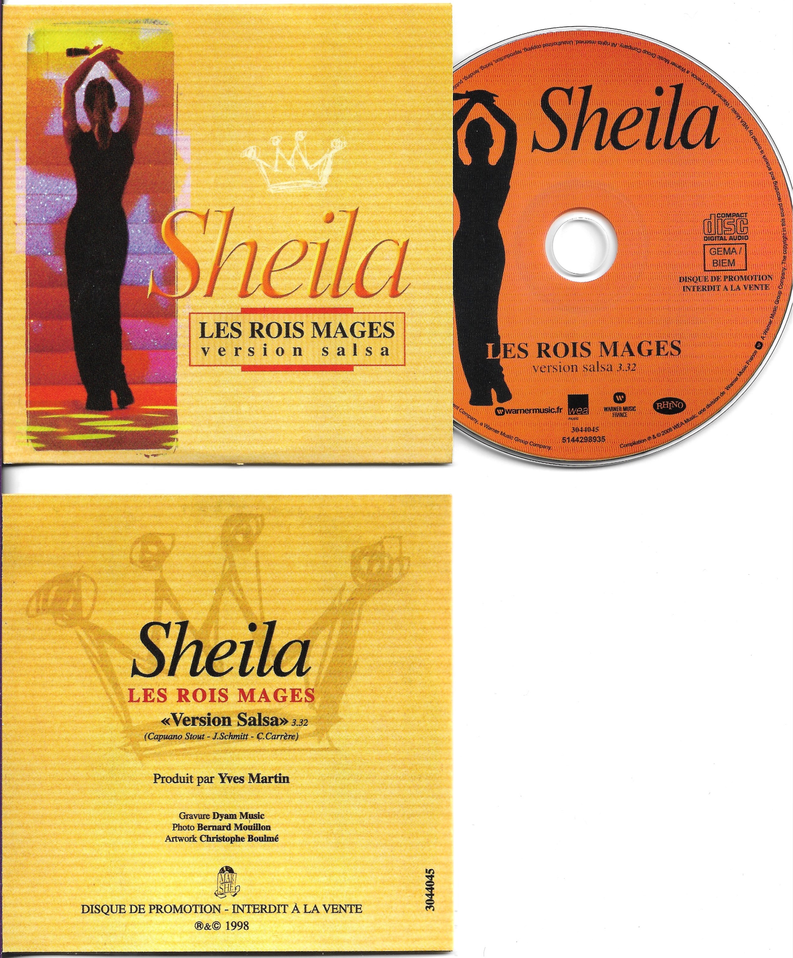 SHEILA - Les Rois Mages Version Salsa 1-track Card Sleeve